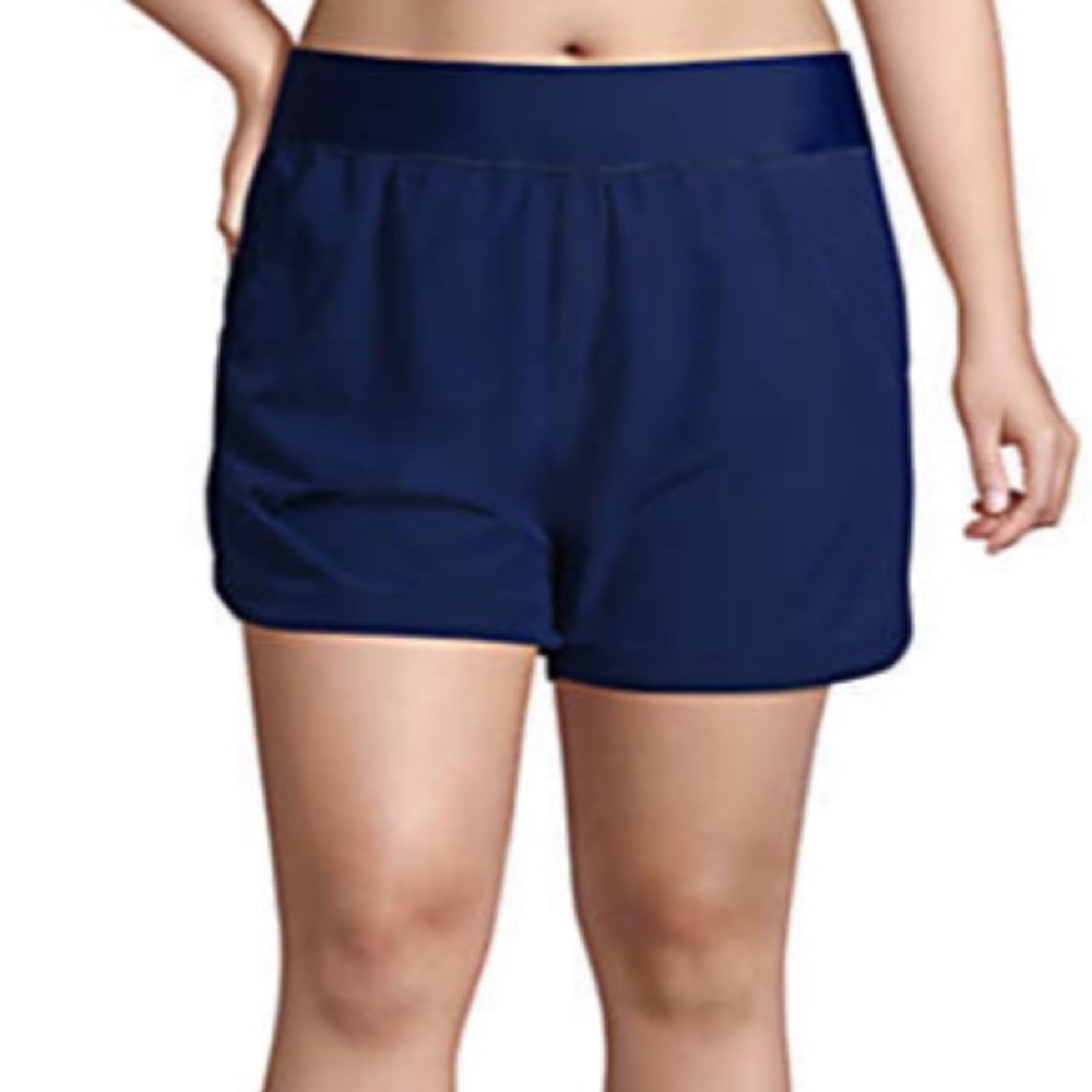 Quick Dry Elastic Waist 5” Board Shorts Swim Cover-up Shorts Without Panty